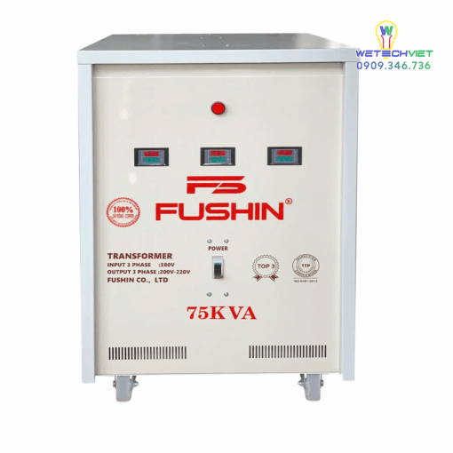 Biến Áp Tự Ngẫu 3 Pha 440V/220V 75Kva Fushin - Dây Đồng S.iicu3P-75K44/22