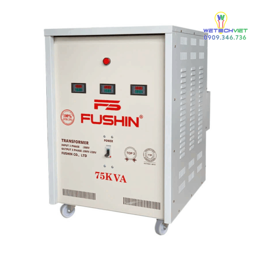 Biến Áp Tự Ngẫu 3 Pha 440V/220V 75Kva Fushin - Dây Đồng S.iicu3P-75K44/22 - Hình Ảnh 2