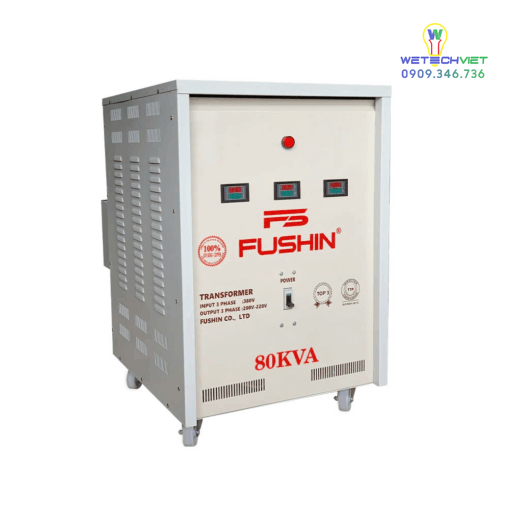Biến Áp Tự Ngẫu 3 Pha 440V/220V 80Kva Fushin - Dây Đồng S.iicu3P-80K44/22 - Hình Ảnh 2