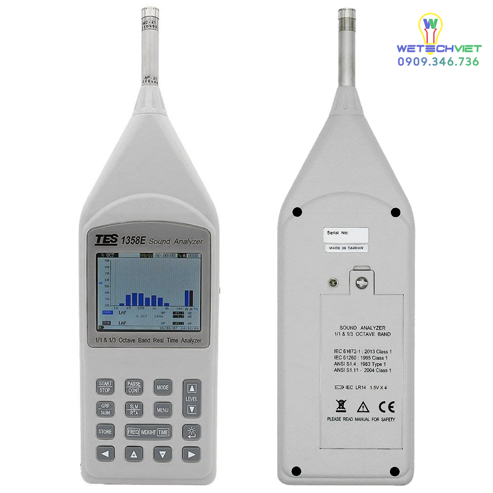 Máy Đo Độ Ồn Tes-1358E 3 Máy Đo Độ Ồn Tes-1358E