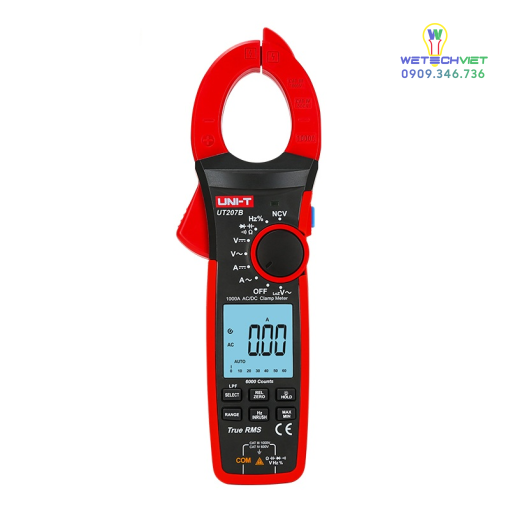 Ampe Kìm Uni-T Ut207B (Ac/Dc 1000A,True Rms)