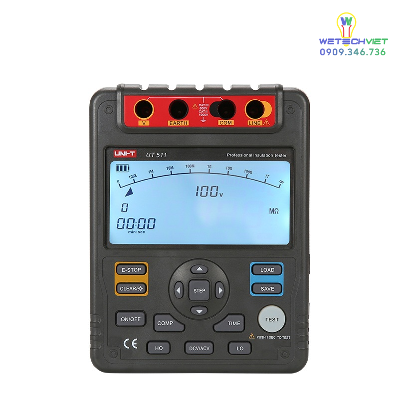 Máy Đo Điện Trở Cách Điện Uni-T Ut511 3 Máy Đo Điện Trở Cách Điện Uni-T Ut511