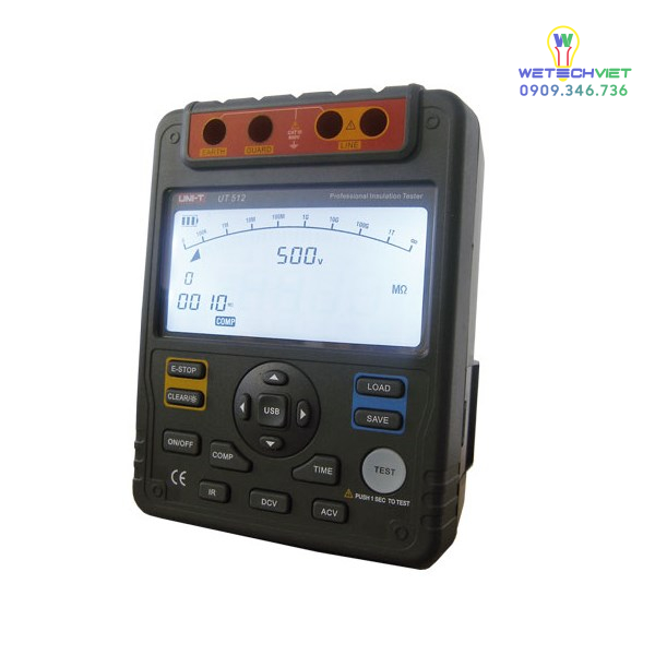 Máy Đo Điện Trở Cách Điện Uni-T Ut512 4 Máy Đo Điện Trở Cách Điện Uni-T Ut512 - Ảnh 2