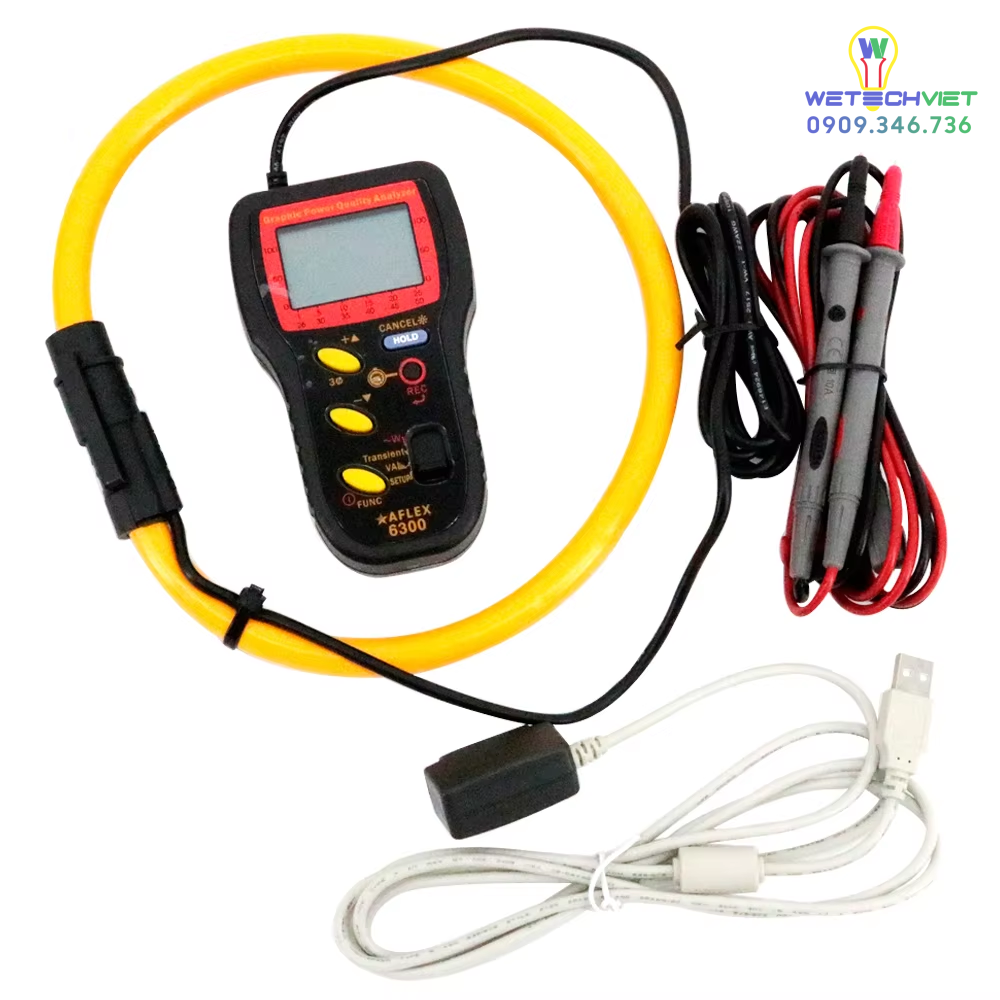 Ampe Kìm Đo Dòng Điện Tes Aflex-6300 3 Ampe Kìm Đo Dòng Điện Tes Aflex-6300