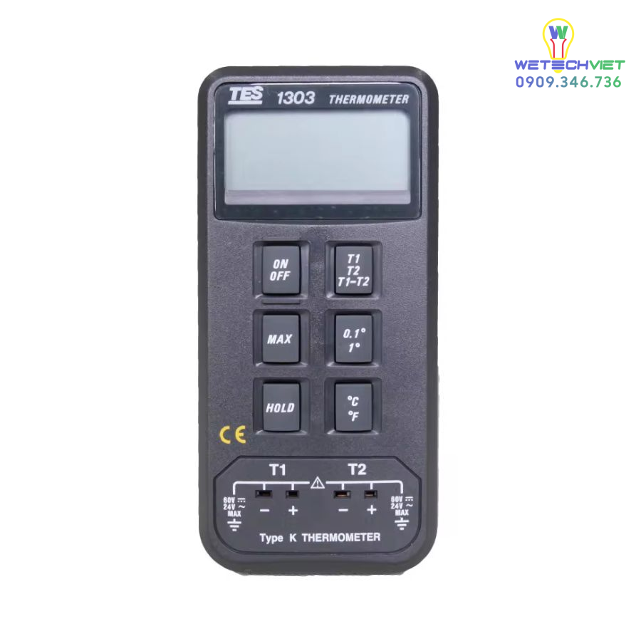 Máy Đo Nhiệt Độ Tiếp Xúc Tes-1303 3 Máy Đo Nhiệt Độ Tiếp Xúc Tes-1303