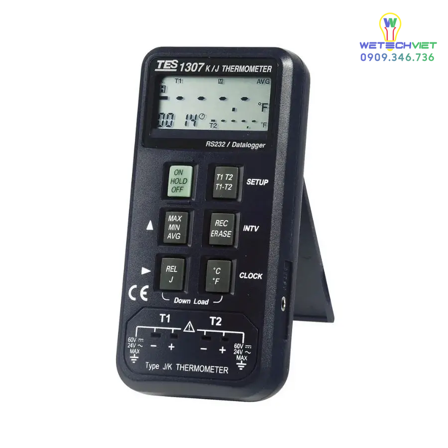 Máy Đo Nhiệt Độ Tes-1307 3 Máy Đo Nhiệt Độ Tes-1307