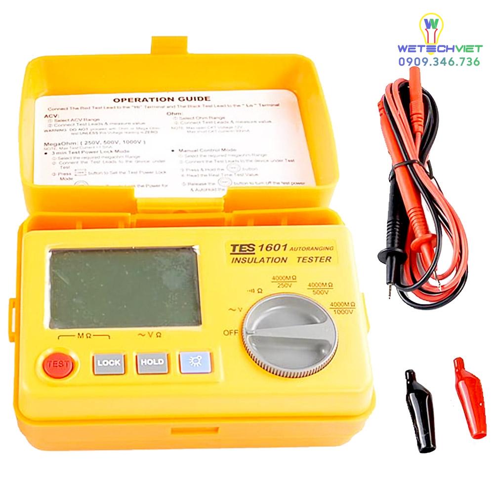 Máy Kiểm Tra Cách Điện Tes-1601 4 Máy Kiểm Tra Cách Điện Tes-1601 - Ảnh 2