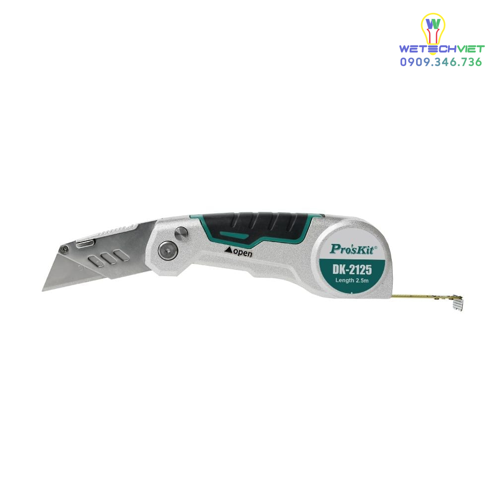 Dao Rút Tự Động Kèm Thước Kéo Pro'Skit Dk-2125 3 Dao Rút Tự Động Kèm Thước Kéo Pro'Skit Dk-2125