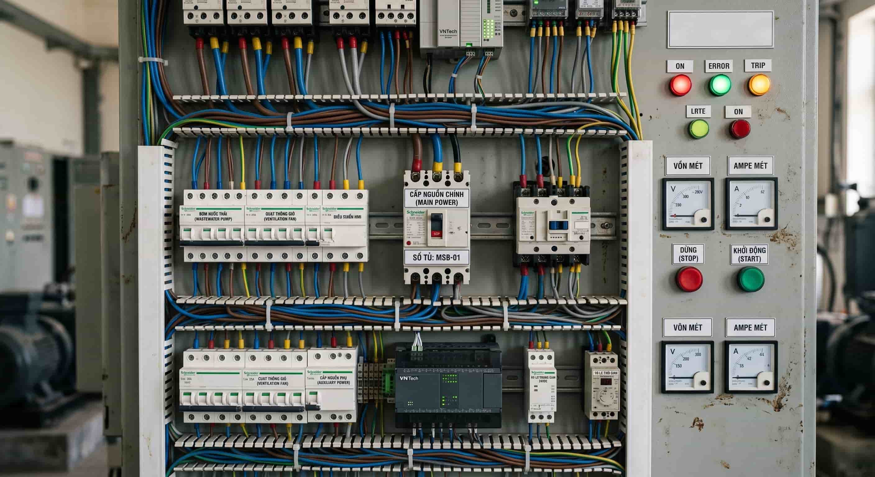 Sơ Đồ Nguyên Lý Tủ Điện Là Gì? Hướng Dẫn Đọc Và Mẫu Thực Tế 8 Sơ Đồ Nguyên Lý Tủ Điện