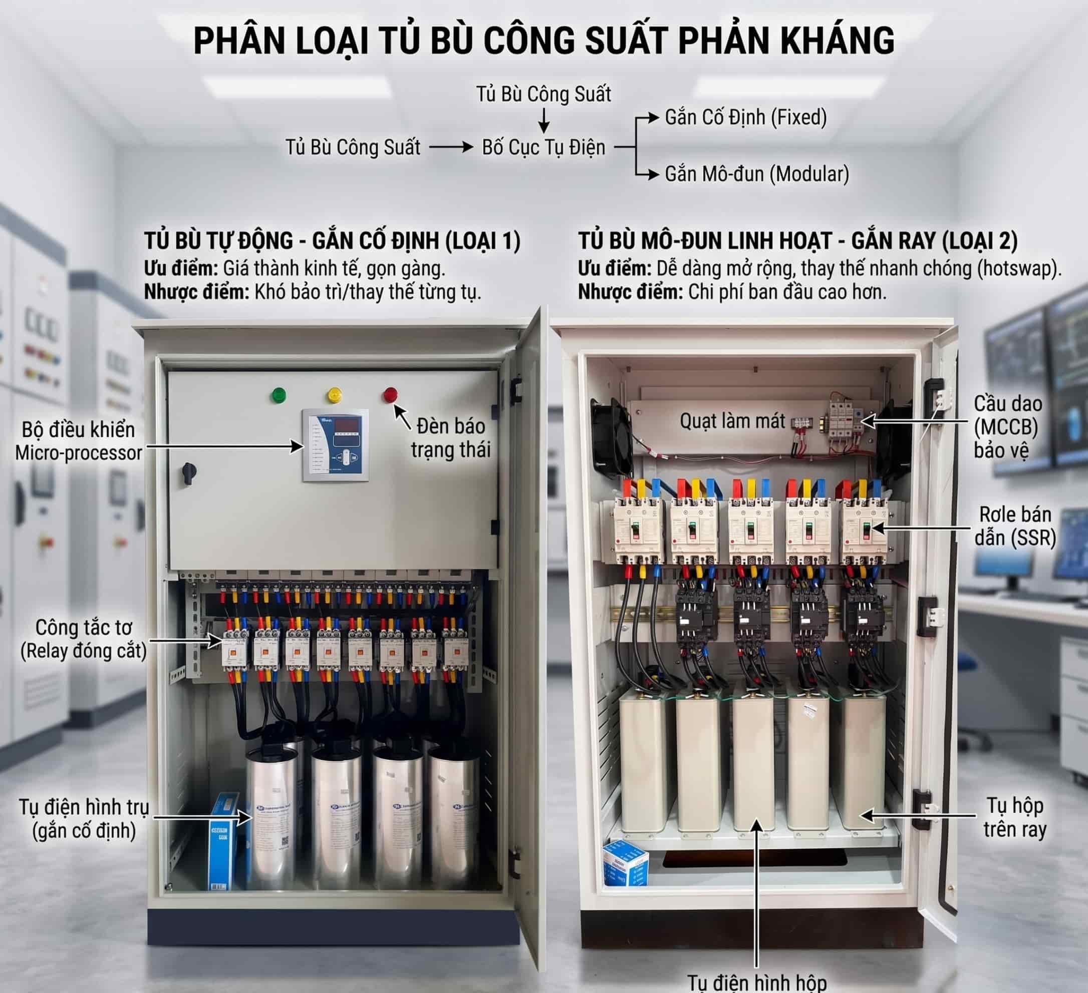 Tủ Bù Công Suất Phản Kháng Là Gì? Cấu Tạo, Nguyên Lý &Amp; Báo Giá 19 Các Loại Tủ Bù Công Suất Phản Kháng Trên Thị Trường