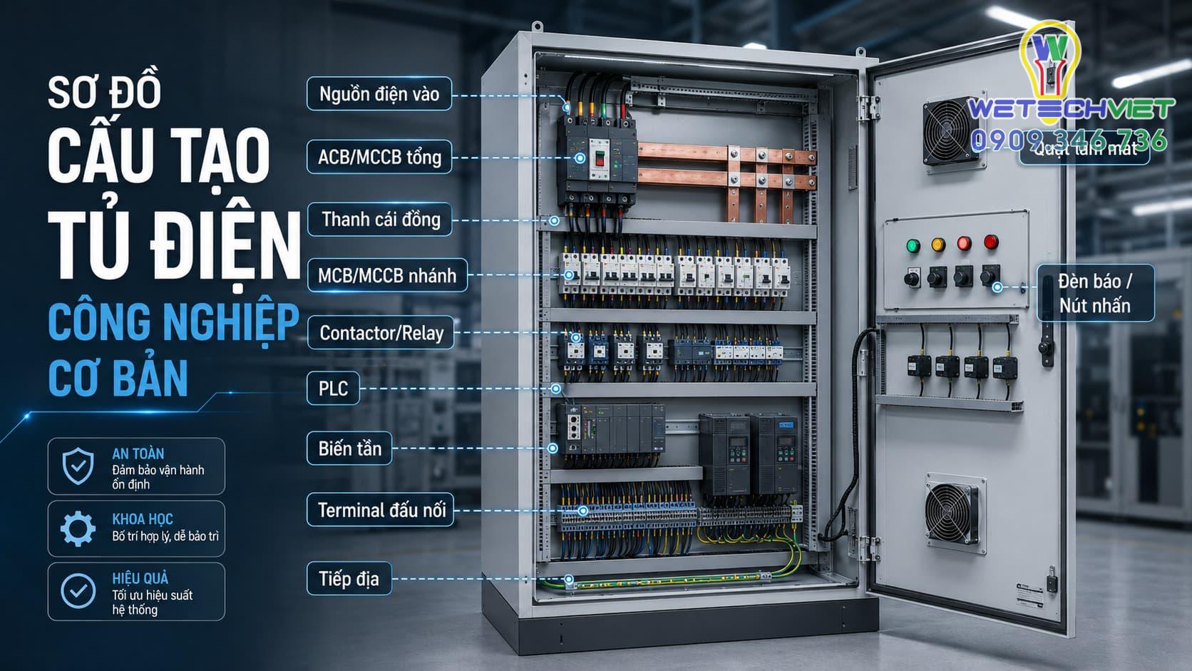 Cấu Tạo Tủ Điện Công Nghiệp Gồm Những Bộ Phận Nào? 15 Sơ Đồ Cấu Tạo Tủ Điện Công Nghiệp Cơ Bản