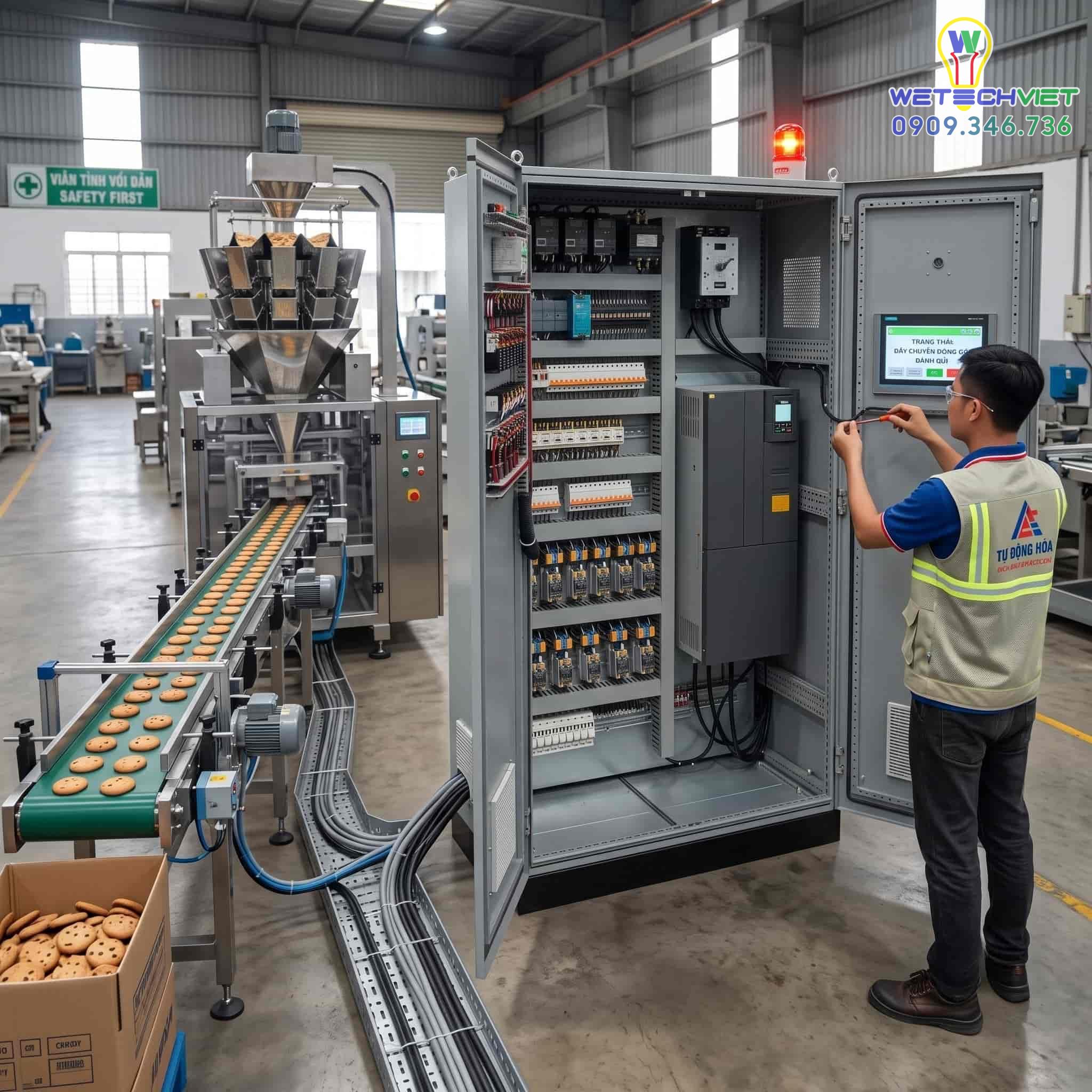 Tủ Điện Plc Là Gì? Cấu Tạo, Nguyên Lý &Amp; Báo Giá Thi Công 16 Tủ Điện Plc Điều Khiển Dây Chuyền Sản Xuất
