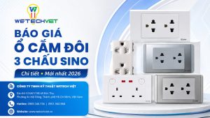 Báo Giá Ổ Cắm Đôi 3 Chấu Sino