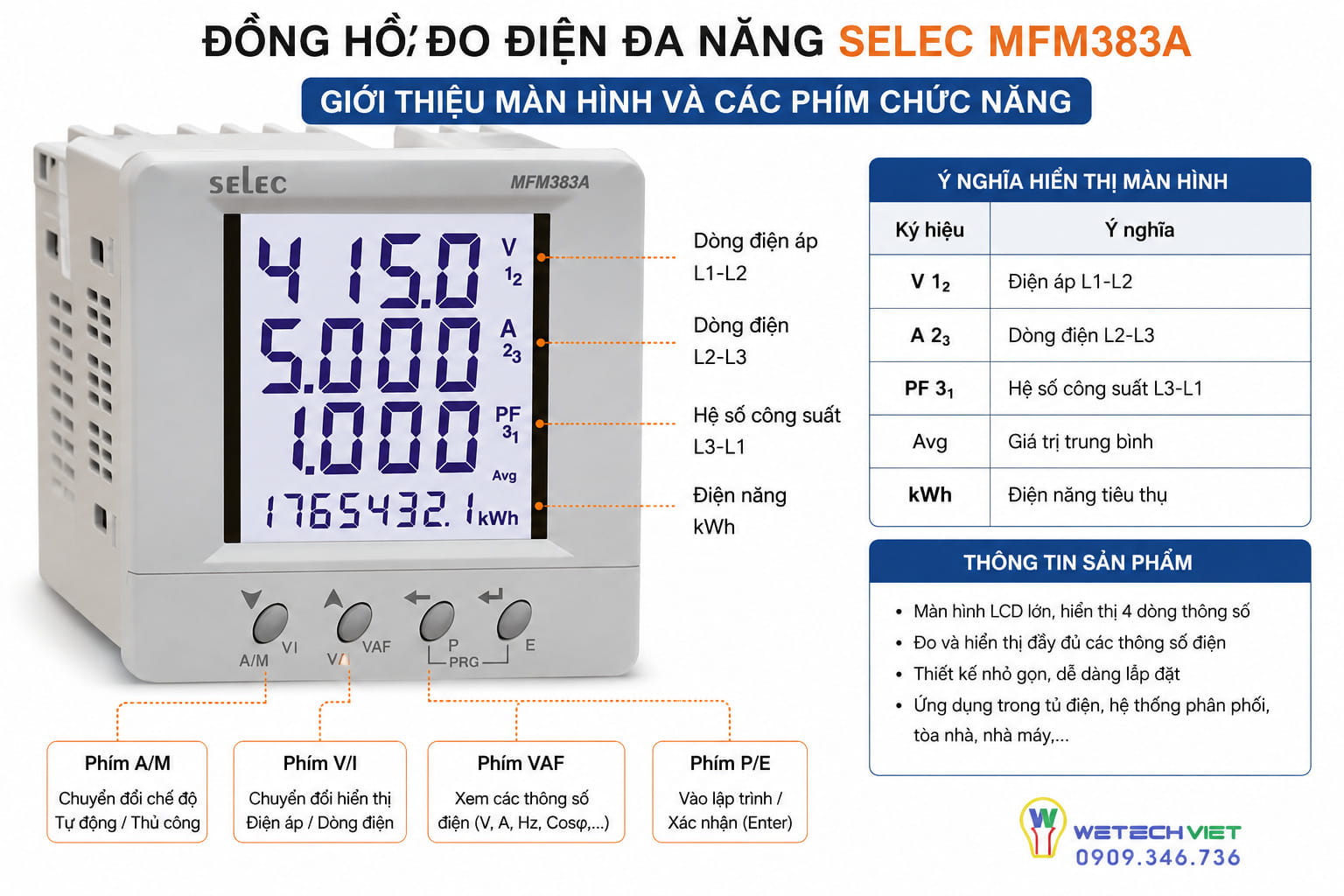 Hướng Dẫn Cài Đặt Đồng Hồ Selec Mfm383A Chi Tiết 11 Hướng Dẫn Cài Đặt Đồng Hồ Selec Mfm383A