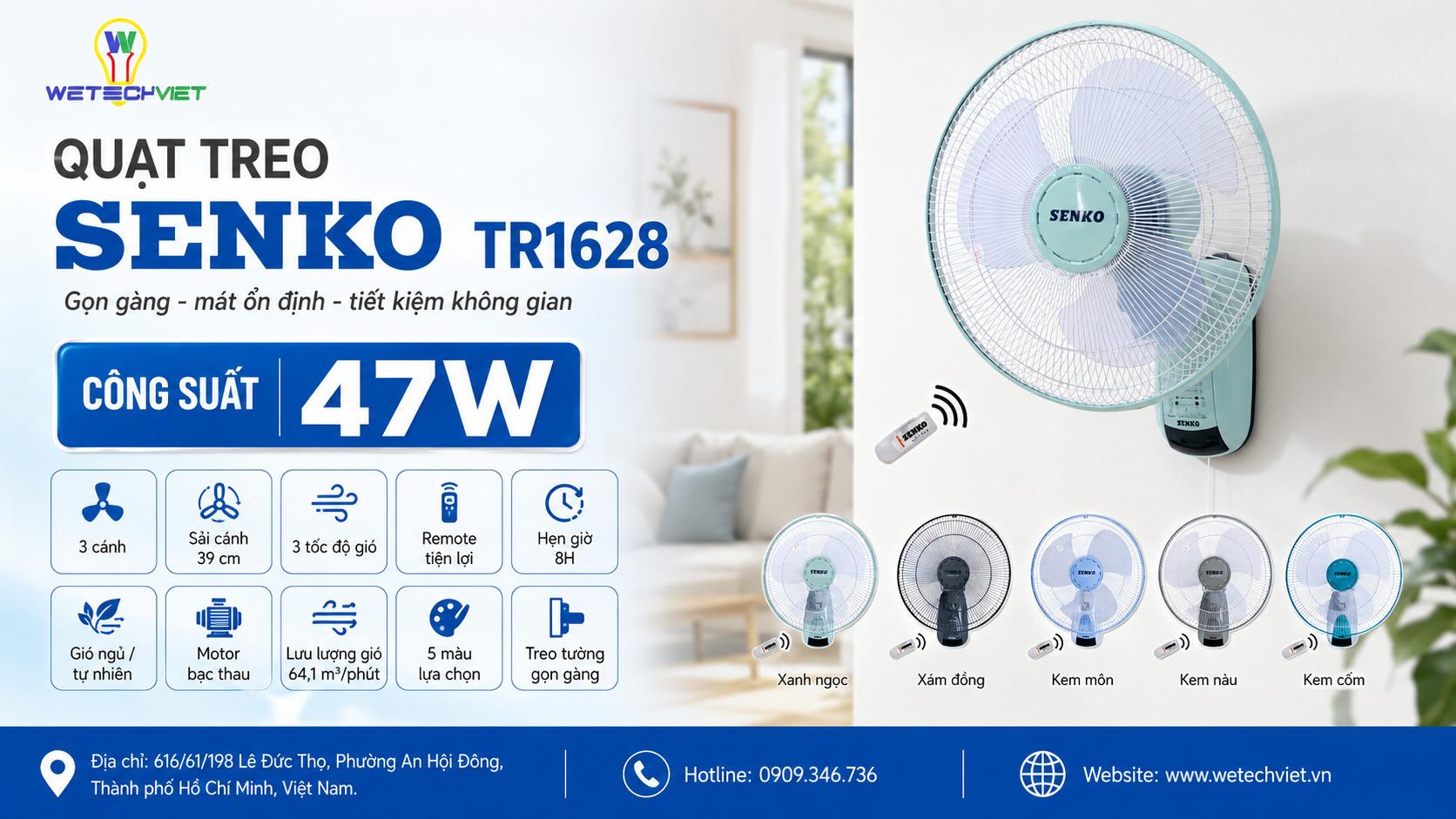 Công Suất Quạt Senko Bao Nhiêu W? Bảng Công Suất Chi Tiết Từng Loại 32 Công Suất Quạt Senko