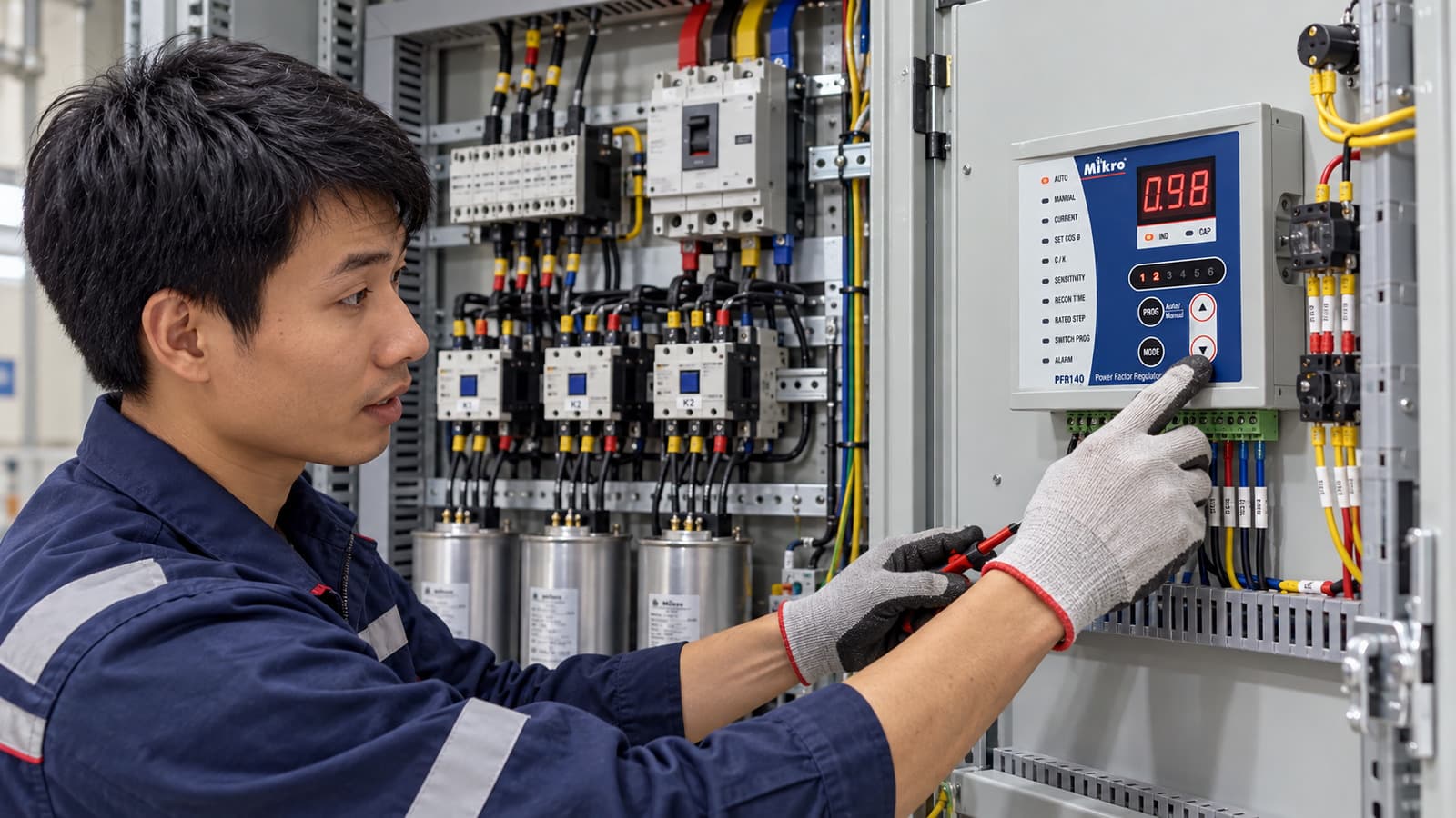 Hướng Dẫn Sử Dụng Bộ Điều Khiển Tụ Bù Mikro Chi Tiết 11 Hướng Dẫn Sử Dụng Bộ Điều Khiển Tụ Bù Mikro