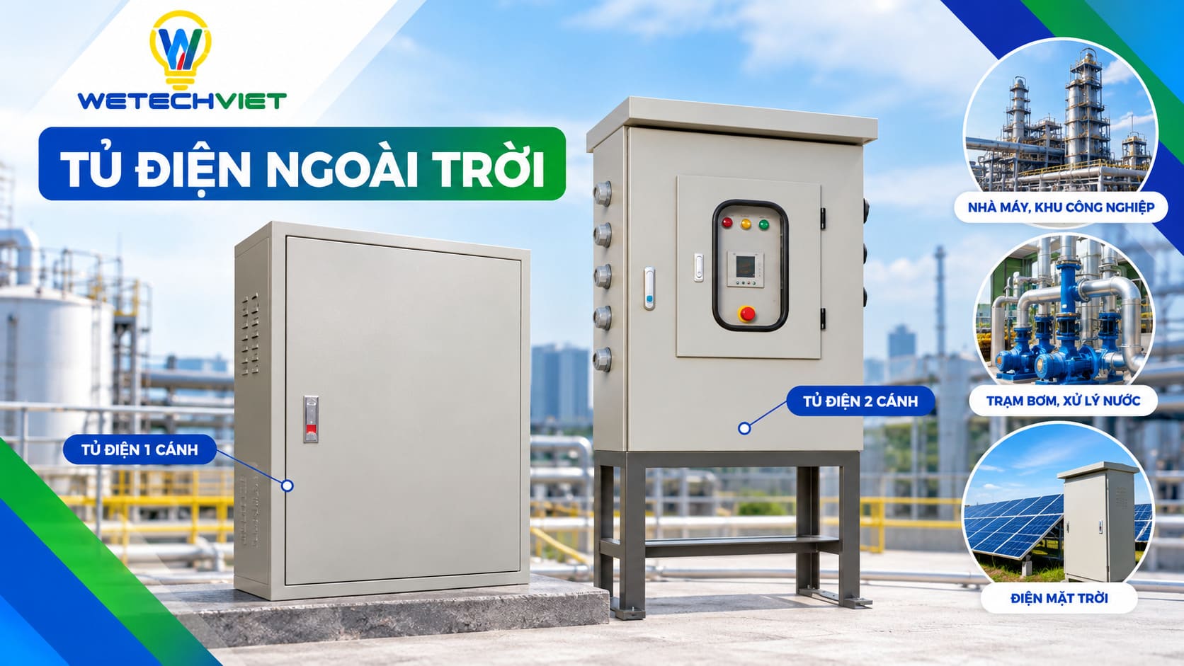 Tủ Điện Ngoài Trời: Phân Loại, Tiêu Chuẩn, Kích Thước Và Báo Giá 13 Tủ Điện Treo Tường Và Tủ Điện Đặt Chân