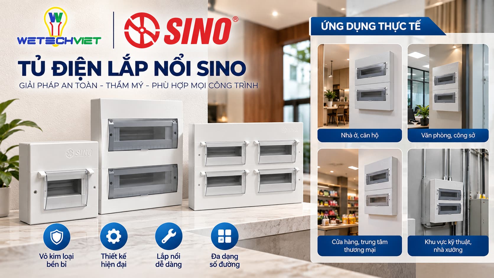 Tủ Điện Nổi Sino Vỏ Kim Loại: Phân Loại Và Cách Lựa Chọn 24 Ứng Dụng Tủ Điện Nổi Sino Trong Thực Tế